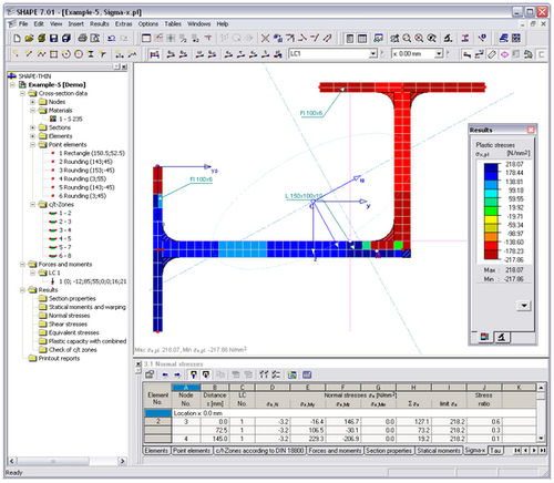 Software di analisi strutturale - SHAPE-THIN 7.XX - DLUBAL GMBH ING- SOFTWARE - per struttura in acciaio / 2D
