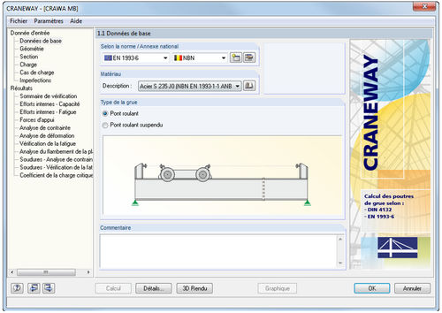 Software di progettazione - CRANEWAY 8.XX - DLUBAL GMBH ING- SOFTWARE - di analisi strutturale / per struttura in acciaio / 2D