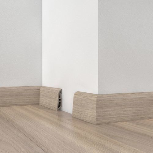 Battiscopa nero - USL 60 - DÖLLKEN Profiles GmbH - bianco / in PVC / con modanature