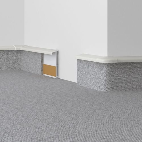Battiscopa bianco - TL 51 - DÖLLKEN Profiles GmbH - marrone / in PVC / in composito