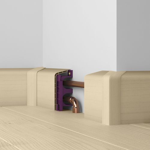 Battiscopa beige - DÖLLKEN Profiles GmbH - in legno / rettangolare / per circuito elettrico