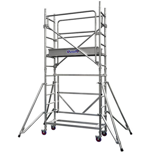 Ponteggio in legno - DOCKER MINI - DUARIB - in alluminio / con rotelle