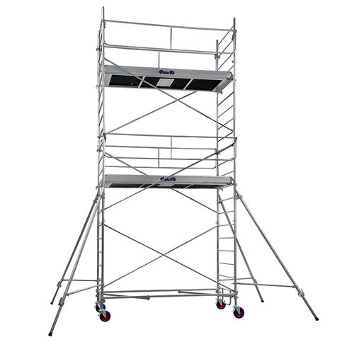 Ponteggio in legno - ROLLSTAR 295 - DUARIB - in acciaio galvanizzato / in alluminio / con rotelle