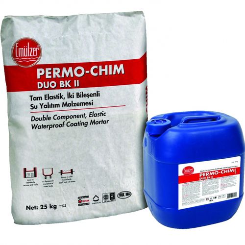 Malta impermeabile - PERMO-CHIM DUO BK 6100 - EMULZER - per calcestruzzo / per muratura / idraulica