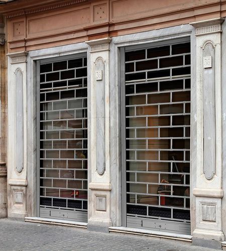 Porta metallica avvolgibile per negozio - BRICK - FLEXIDOOR SA