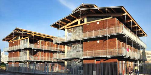 Edificio prefabbricato - GIPEN - in legno / per alloggi collettivi / contemporaneo