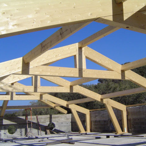 Trave prefabbricata - GIPEN - in legno lamellare / a sezione rettangolare / per carpenteria
