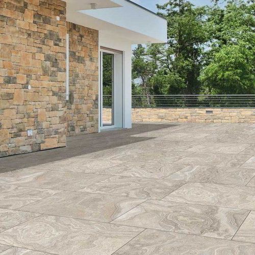 Lastra in pietra in pietra sinterizzata - PORCEA ERAMOSA - GRANULATI ZANDOBBIO SPA - per pavimento / per muro / per pavimentazione