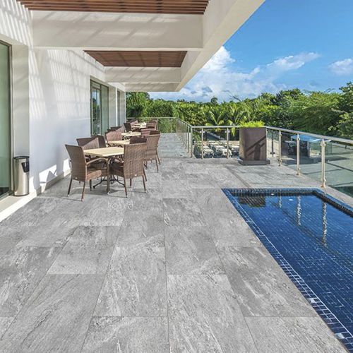 Lastricato in gres porcellanato - CERVINO GREY - GRANULATI ZANDOBBIO SPA - da esterno / per parcheggio / per bagnasciuga di piscina