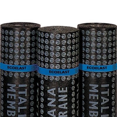 Membrana impermeabilizzante per costruzione di ponti - ECOELAST P - ITALIANA MEMBRANE SPA  - in rotoli / in ardesia / polimerica