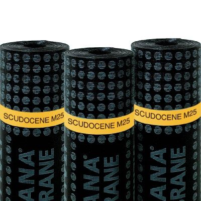 Membrana impermeabilizzante per fondazione - SCUDOCENE M25 - ITALIANA MEMBRANE SPA  - per tetti / in rotoli / in ardesia