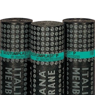 Membrana impermeabilizzante per costruzione di ponti - SCUTUMPLAST P - ITALIANA MEMBRANE SPA  - per tetti / per fondazione / in rotoli