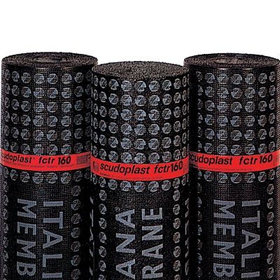 Membrana impermeabilizzante per costruzione di ponti - SCUDOPLAST FCTR 160 - ITALIANA MEMBRANE SPA  - in rotoli / in ardesia / in bitume