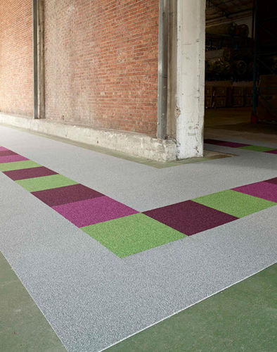 Moquette tufted - XTRA - MODULYSS  - bouclé / sintetica / per il settore terziario