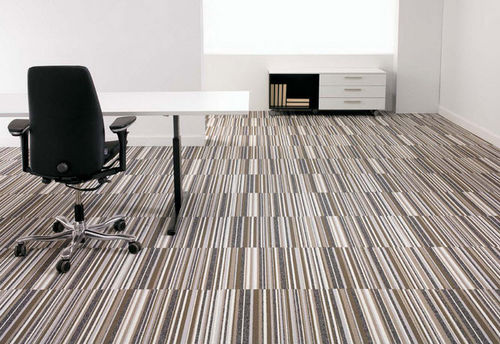 Moquette tufted - STEPQES L - MODULYSS  - bouclé / sintetica / per il settore terziario