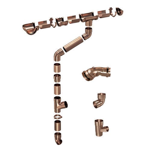 Grondaia in PMMA - TOP - STAMPLAST SRL - in rame / semitonda