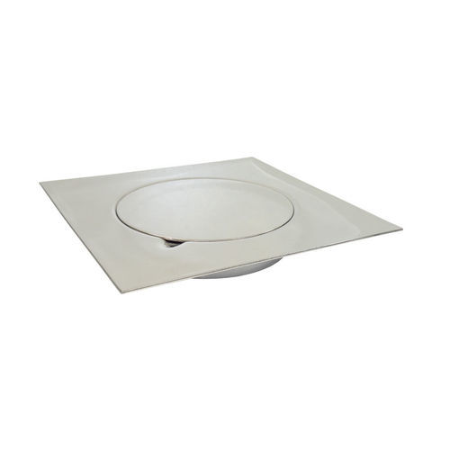 Piletta in acciaio inossidabile - CH10-06 - STAMPLAST SRL - per stanza da bagno / con griglia / quadrata