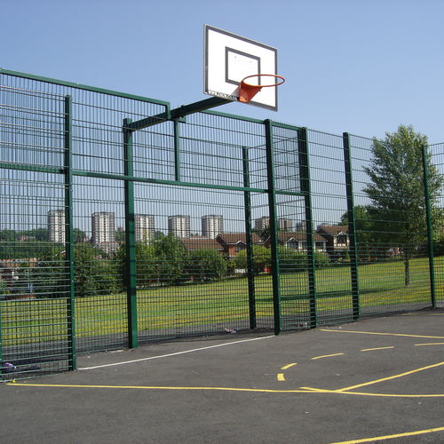 Recinzione in rete metallica - Recessed MUGA Goal End - ZAUN FENCING  - per campo sportivo / sportiva / in acciaio con rivestimento a polvere
