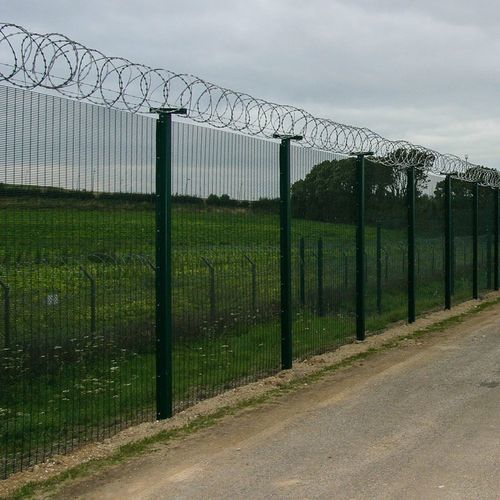 Recinzione a maglia saldata - HiSec 358 - ZAUN FENCING  - industriale / in acciaio con rivestimento a polvere / grigia