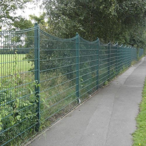 Recinzione in rete metallica - Gemini Concave - ZAUN FENCING  - a sbarre / in acciaio con rivestimento a polvere / grigia