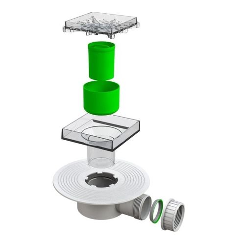 Piletta in plastica - 6710TR40B0 - BONOMINI S.R.L. - in polipropilene / per stanza da bagno / per cucina