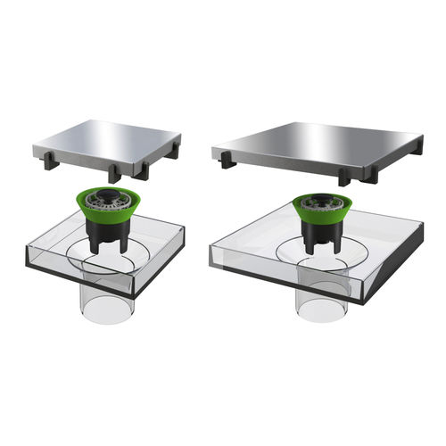 Piletta in acciaio inossidabile - 6293MX10B7 - BONOMINI S.R.L. - per stanza da bagno / per cucina / quadrata