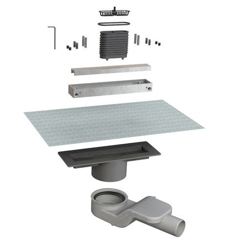 Piletta in alluminio - 6825HL20S - BONOMINI S.R.L. - in ABS / per doccia / orizzontale