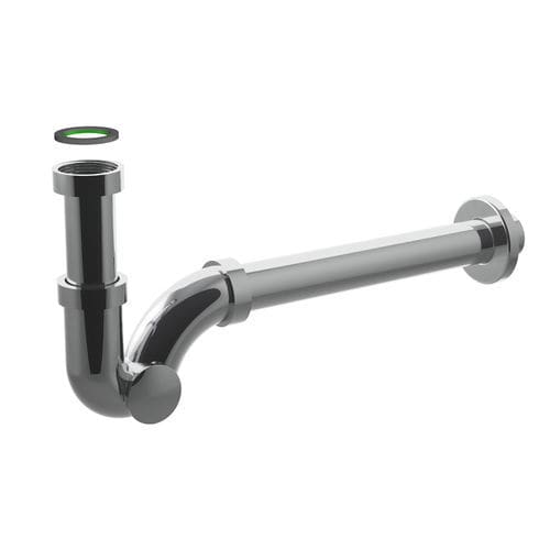Sifone per lavabo in ottone - UNICUM ESSE  - BONOMINI S.R.L. - in acciaio inossidabile / nero
