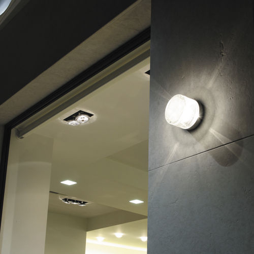 Applique contemporanea - JAZZ D52 - FABBIAN ILLUMINAZIONE - da interno / in acciaio inossidabile / in vetro