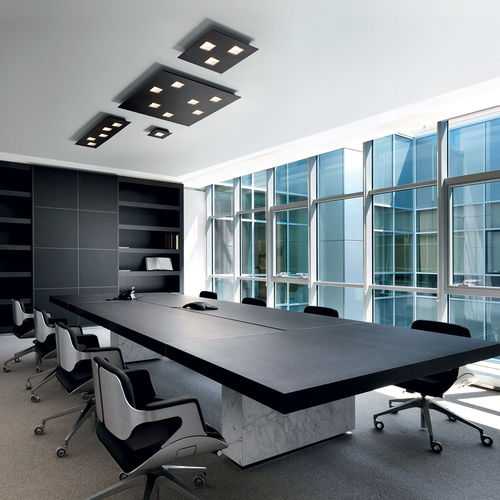 Plafoniera contemporanea - QUARTER F38 - FABBIAN ILLUMINAZIONE - quadrata / rettangolare / in alluminio
