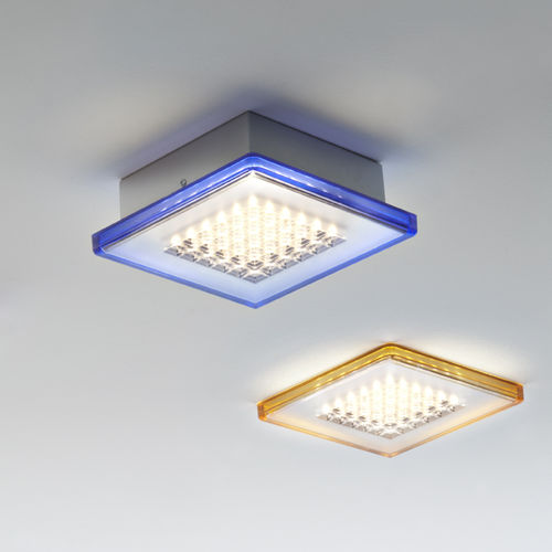 Plafoniera contemporanea - QUADRILED F18 - FABBIAN ILLUMINAZIONE - quadrata / in alluminio / in plastica