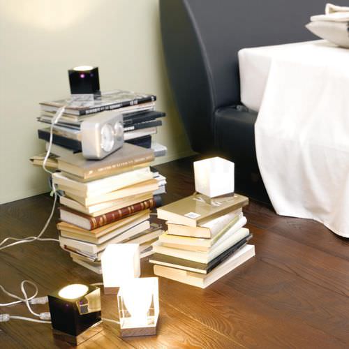 Lampada da tavolo - CUBETTO D28 - FABBIAN ILLUMINAZIONE - in metallo / in vetro / contemporanea