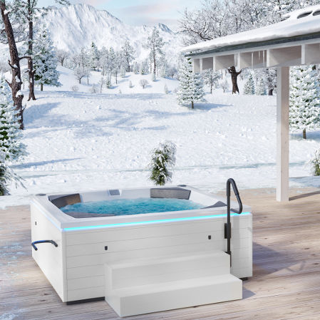 Spa fuoriterra - LOUNGE S - BALTECO AS - rettangolare / 2 posti / in legno