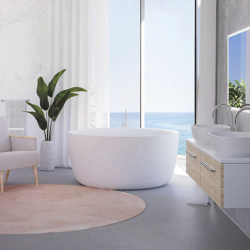 Vasca da bagno rotonda - ALLURE - BALTECO AS - da appoggio / per ambiente abitativo / ad uso professionale