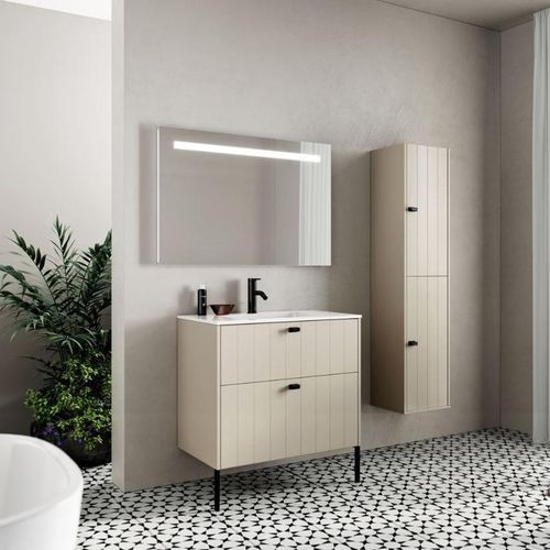 Mobile lavabo da appoggio - NORD - BALTECO AS - sospeso / in legno / contemporaneo