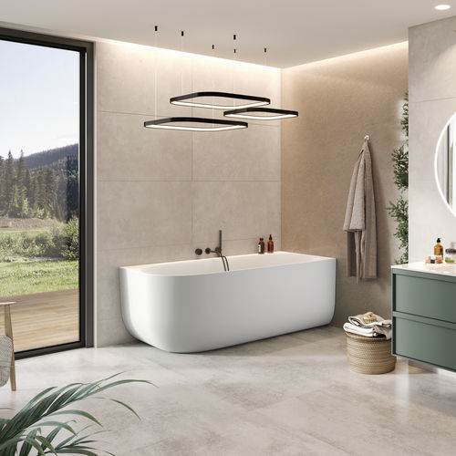 Vasca da bagno ovale - Marin 170 - BALTECO AS - d'angolo / da appoggio / per ambiente abitativo