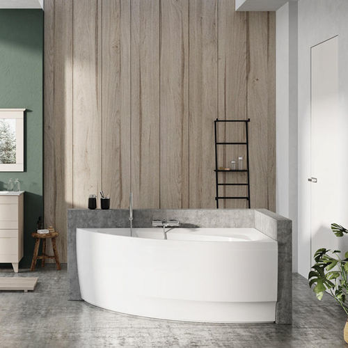 Vasca da bagno d'angolo - Idea - BALTECO AS - asimmetrica / da appoggio / per ambiente abitativo