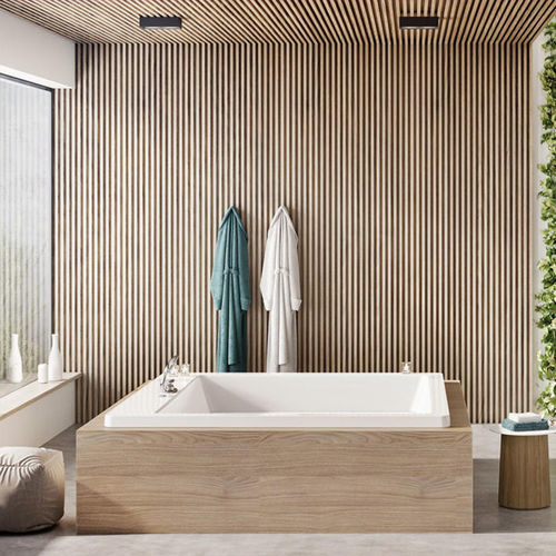 Vasca da bagno quadrata - Quadrum - BALTECO AS - da incasso / per ambiente abitativo / in acrilico