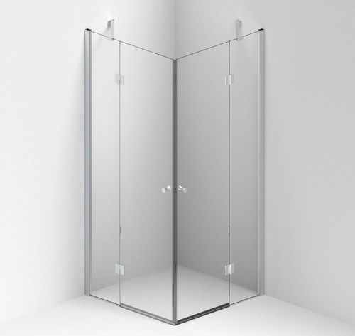 Box doccia in vetro temprato - Fold Plus - BALTECO AS - con sportello battente / a libro / d'angolo