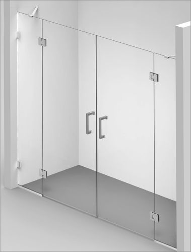 Parete doccia battente - Concept 10 - BALTECO AS - a nicchia / in vetro temprato / su misura