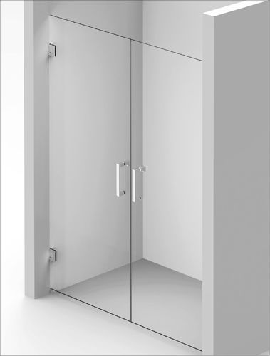 Parete doccia battente - Concept 11 - BALTECO AS - a nicchia / in vetro temprato / su misura