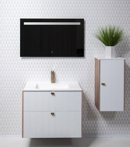 Specchio da bagno a muro - CA series - BALTECO AS - contemporaneo / rettangolare / nero