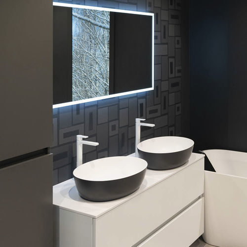 Lavabo da appoggio - NEO E - BALTECO AS - in pietra / ovale / senza foro