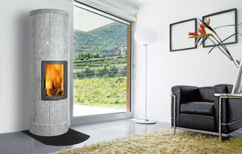 Stufa a legna - BABINA PLUS 5/6 - GRANIT KLEBER AS - contemporanea / in pietra