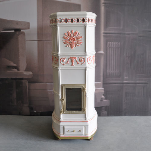 Stufa a legna - GRAND'OVALE - LA CASTELLAMONTE Stufe di Ceramica - 10 kW...20 kW / a pavimento / classica
