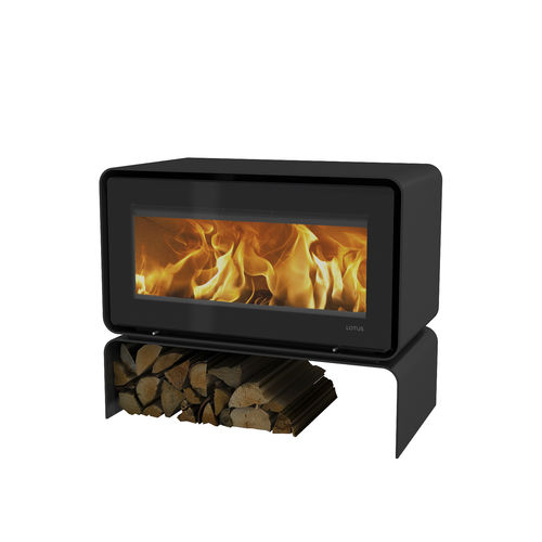 Stufa a legna - LOTUS Heating Systems A/S - contemporanea / in metallo / nera