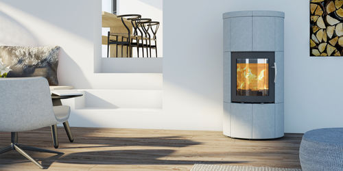 Stufa a legna - M2 - LOTUS Heating Systems A/S - contemporanea / in steatite