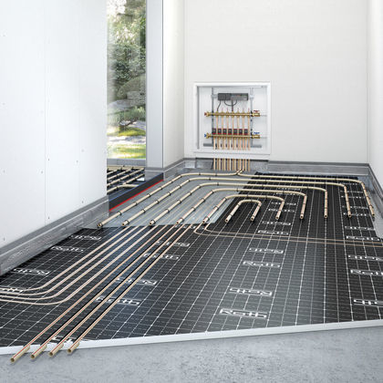Riscaldamento a pavimento ad acqua calda - FLOORFIX  - Roth Werke GmbH Energie- und Sanitärsysteme - residenziale / commerciale / con isolante acustico