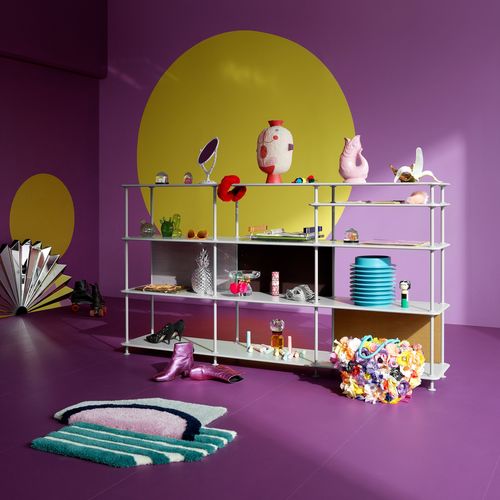 Scaffale contemporaneo - Free 333100 - Montana Furniture - in MDF laccato / in metallo laccato / bianco
