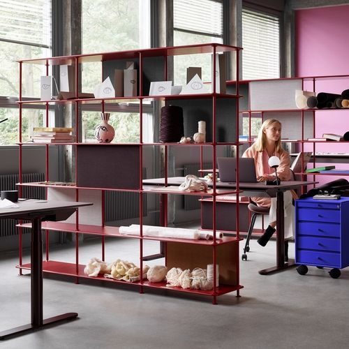Scaffale contemporaneo - Free 555000 - Montana Furniture - in MDF laccato / in metallo laccato / bianco